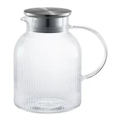 Dzbanki i imbryki - Dzbanek szklany Curly 1,7 l transparentny - miniaturka - grafika 1