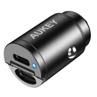 Ładowarki samochodowe - Ładowarka samochodowa AUKEY CC-A4 30W Czarny - miniaturka - grafika 1