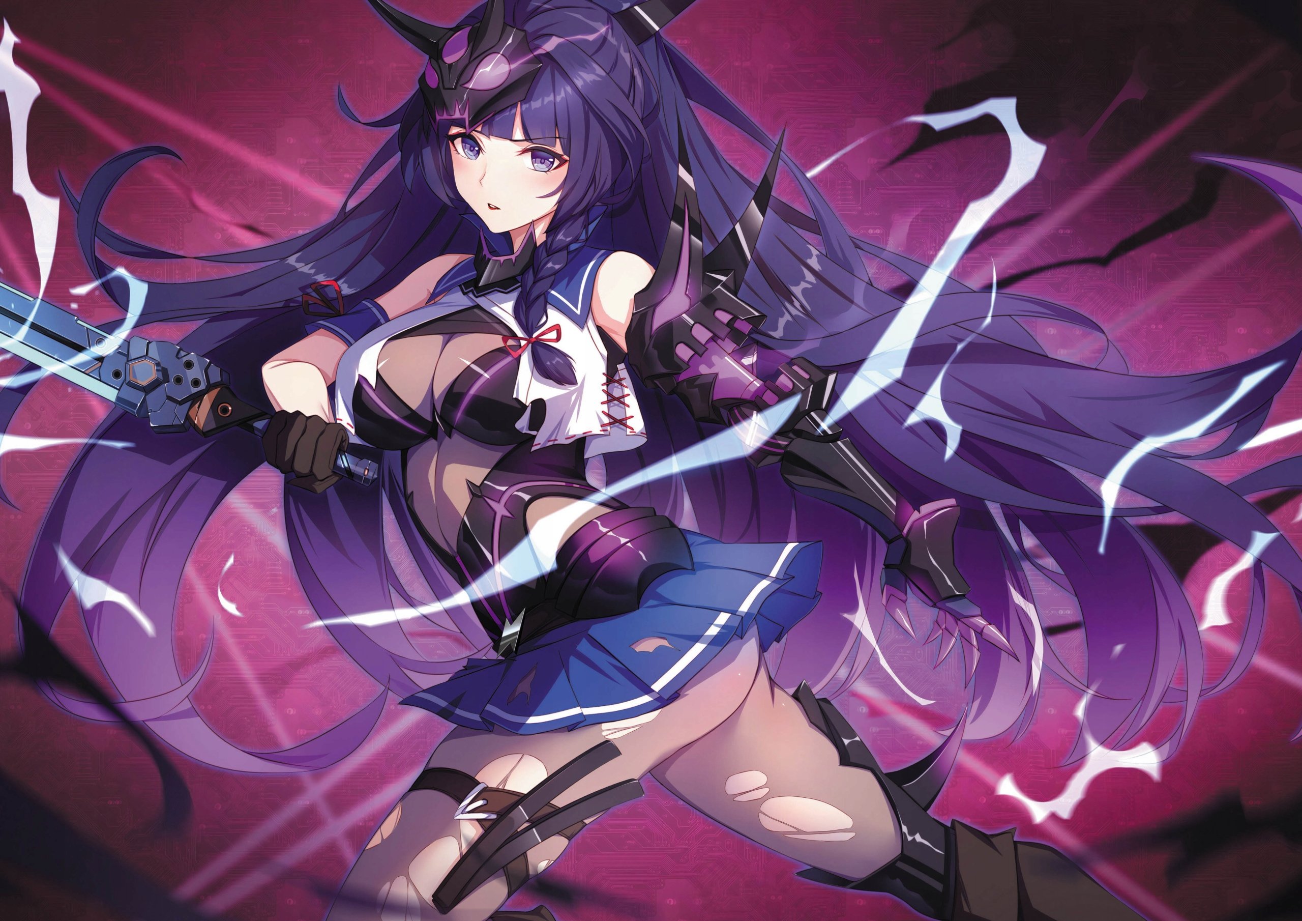 Plakat A3 Honkai Impact Anime Gra Raiden Mei