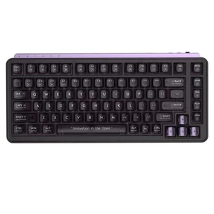 MIIIW BlackIO 83 Kailh Jellyfish Switch Triple Modes Mechanical Keyboard 83 Keys - Dark Purple - Klawiatury - miniaturka - grafika 1