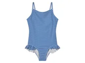 Stroje kąpielowe dla dziewczynek - lupilu® Stroje kąpielowy dziewczęcy (Niebieski/ biały, 110/116) - miniaturka - grafika 1
