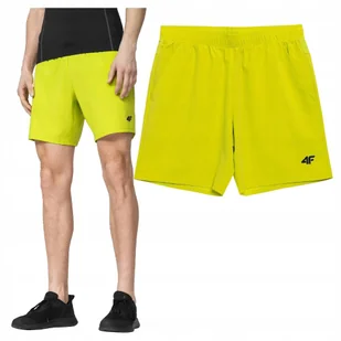 4F Spodenki Męskie LIMONKOWE SKMF010 M - Spodenki męskie 4F Spodenki Męskie LIMONKOWE SKMF010 M - Spodenki męskie - miniaturka - grafika 1