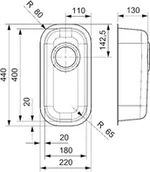 Zlewozmywaki - Reginox komora IB 1840 - miniaturka - grafika 1