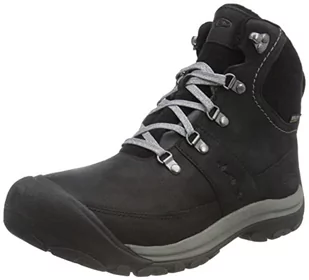 KEEN Damskie buty trekkingowe Kaci 3 zimowe średnie wodoodporne, Czarny stalowy szary, 39.5 EU - Buty trekkingowe damskie - miniaturka - grafika 1