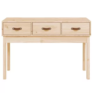 Stolik konsolowy, 114x40x75 cm, lite drewno sosnowe Lumarko! - Konsole i sekretarzyki - miniaturka - grafika 4