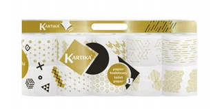 Papier toaletowy Kartika Modern Gold (10) 200 listków 3w - Papier toaletowy - miniaturka - grafika 1