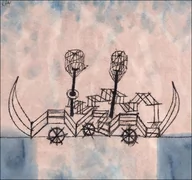 Plakaty - Galeria Plakatu, Alter Dampfer, Paul Klee, 40x40 cm - miniaturka - grafika 1