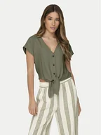 Koszule damskie - ONLY Koszula Siesta 15322270 Zielony Regular Fit - miniaturka - grafika 1