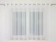 Firany - FIRANA GOTOWA Z WOALU FIRANKA NA PRZELOTKACH WOAL 400X150CM DO KUCHNI - miniaturka - grafika 1