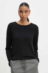 Marc O'Polo sweter wełniany damski kolor czarny lekki M09511860479 - Swetry damskie - miniaturka - grafika 1