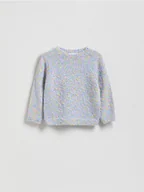Bluzy dla dziewczynek - Reserved - Wielokolorowy sweter - lawendowy - miniaturka - grafika 1