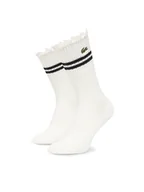 Skarpetki damskie - Lacoste Skarpety długie RA7788 Biały - miniaturka - grafika 1