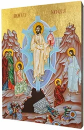Ikona Chrystus Zmartwychwstały - Ikony i obrazy sakralne - miniaturka - grafika 1