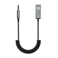Pozostałe akcesoria do telefonów - Adapter audio z odbiornikiem Bluetooth 5.3 i złączem AUX miniJack 3.5 mm i USB-A - miniaturka - grafika 1