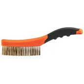 Nożyczki krawieckie - NEO Szczotka druciana Szczotka druciana drut mosiężny 4x16 rzędów 39-030 - miniaturka - grafika 1