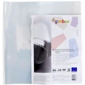 Szkolne artykuły papiernicze - GIMBOO Okładka na książki z samoprzylepnym brzegiem A5 10 sztuk - miniaturka - grafika 1