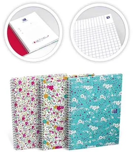 OXFORD Kołonotatnik A5 FLORAL 400094953 400094953 - Notesy i bloczki - miniaturka - grafika 1
