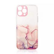 Etui i futerały do telefonów - Marble Case etui do iPhone 12 Pro żelowy pokrowiec marmur różowy - miniaturka - grafika 1