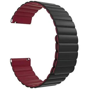 Uniwersalny pasek Beline Watch Magnetic 20 mm Czarno-czerwony (5905359814344) - Akcesoria do smartwatchy - miniaturka - grafika 3
