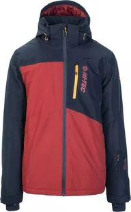 Męska kurtka narciarska ocieplana Hi-tec Alpir sky captain/merlot rozmiar XL - Kurtki męskie - miniaturka - grafika 1
