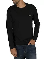 Koszulki męskie - Lacoste T-shirt męski, czarny, XS - miniaturka - grafika 1