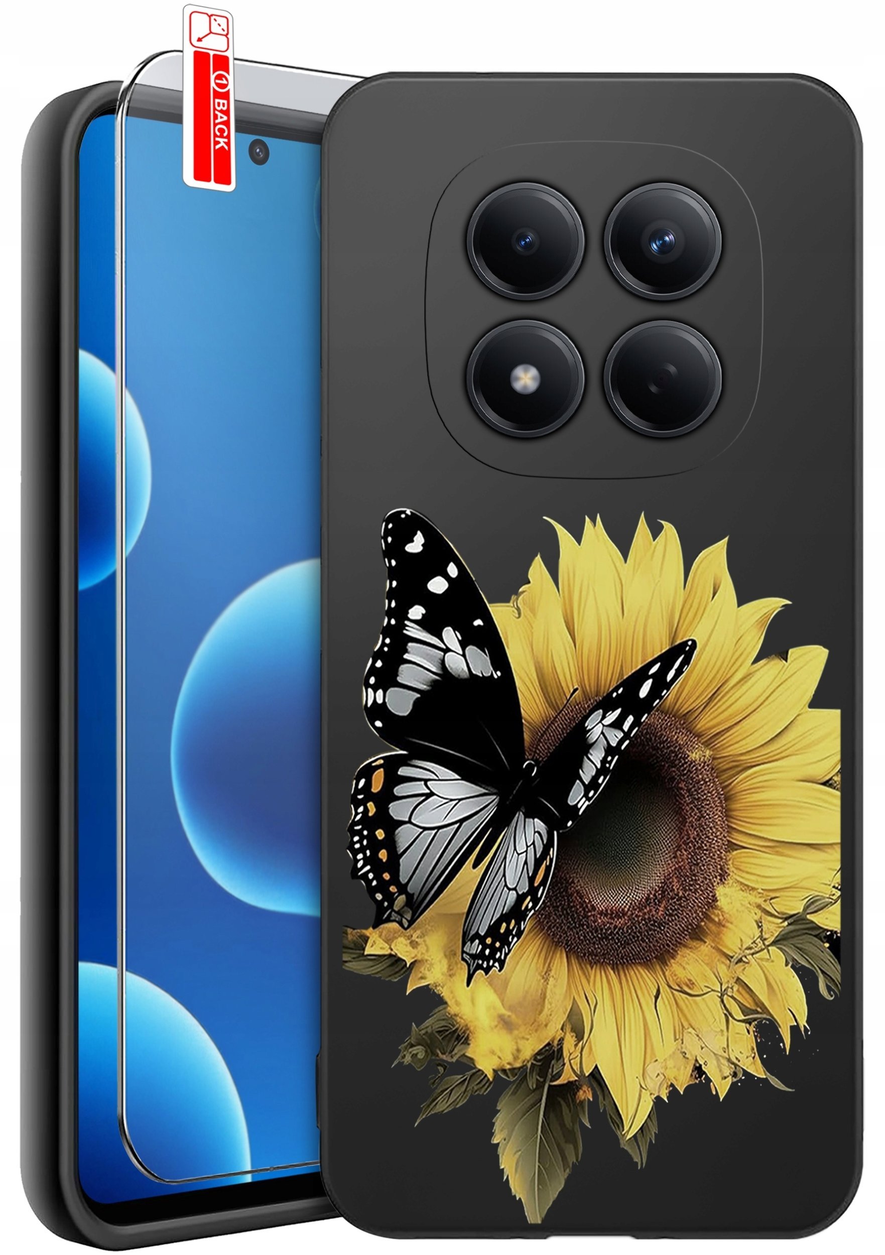 krainaGSM Etui Do Xiaomi Redmi Note 15 Pro 5G Wzory Silikonowe Matt Case + Szkło
