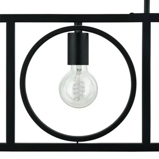 Lampa wisząca Mateja marki Lindby, czarna, metal, 112 cm, 4-punktowa. - Lampy sufitowe - miniaturka - grafika 3
