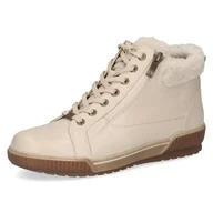 Kozaki damskie - Caprice Damskie ciepłe buty 9-26207-43, modne kozaki, beżowe nappa, 38 EU, beżowy Nappa, 38 EU - miniaturka - grafika 1