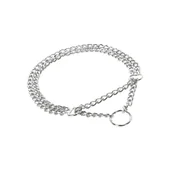 Obroże dla psów - Dingo obroża łańcuch zaciągana podwójna 3,0x70cm - miniaturka - grafika 1