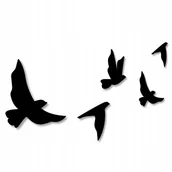 Dekoracje domu - OBRAZ AŻUROWY PTAKI PTAK TRYPTYK DEKORACJA ŚCIENNA OBRAZY DO SALONU 135 cm - miniaturka - grafika 1