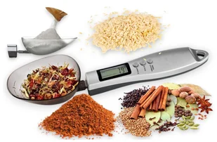 WAGA KUCHENNA ŁYŻKA ELEKTRONICZNA CYFROWA LCD PRECYZYJNA MIARKA DO WARZENIA - Akcesoria i części AGD - miniaturka - grafika 1