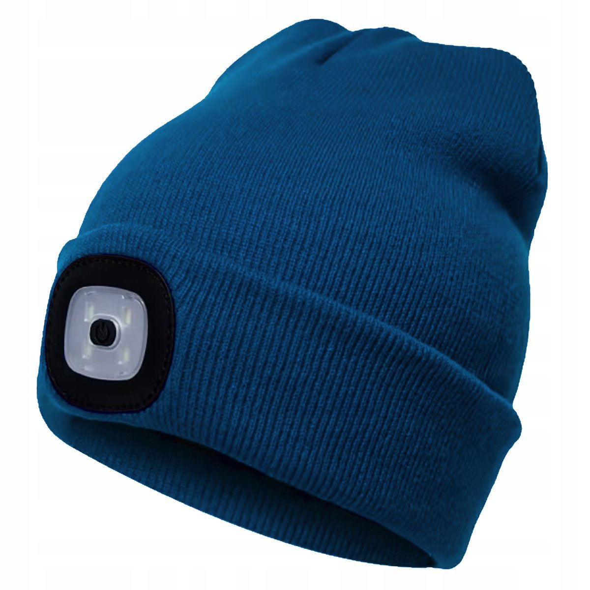 Czapka Zimowa z Latarką Lampką Czołową LED Ładowanie USB PRODUKT PL jeans