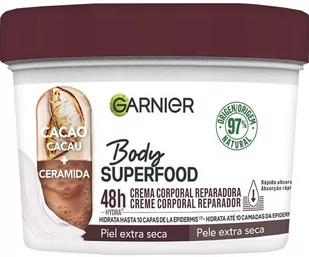 Krem do ciała Garnier Body Superfood Cocoa Repair Body Cream 380 ml (3600542470469) - Balsamy i kremy do ciała - miniaturka - grafika 1