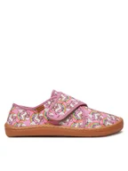 Buty dla dziewczynek - Froddo Kapcie Barefoot Slippers G1700408-4 D Różowy - miniaturka - grafika 1