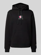 Koszulki męskie - Bluza z kapturem z wyhaftowanym logo - miniaturka - grafika 1