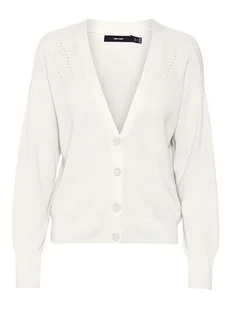 Vero Moda Kardigan "Newlexsun" w kolorze białym - Swetry damskie - miniaturka - grafika 1