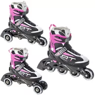 Rolki - Rolki Wrotki 3w1 Raven Profession Black/Pink 35-39 - miniaturka - grafika 1