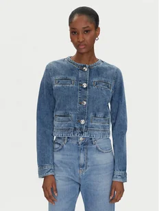 PINKO Kurtka jeansowa 104980 A2DW Granatowy Regular Fit - Kurtki damskie - miniaturka - grafika 1