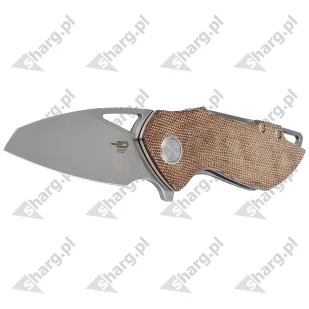 Nóż składany Bestech Riverstone Natural Canvas Micarta, Satin 154CM by Frank Grissom (BL03E) - Noże - miniaturka - grafika 2