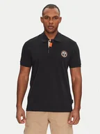 Koszulki męskie - Napapijri Polo E-Clanis NP0A4ID39411 Czarny Regular Fit - miniaturka - grafika 1
