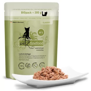 Catz Finefood Classic N.05 Łosoś i drób saszetka 300g - Mokra karma dla kotów - miniaturka - grafika 2