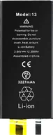 Baterie do telefonów - Bateria bez BMS dla Apple iPhone 13 Pojemność 3227 mAh - miniaturka - grafika 1