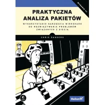 Chris Sanders Praktyczna analiza pakietów Wykorzystanie narzędzia Wireshark do rozwi$42zywania problemów zwi$43zanych - Sieci i serwery - miniaturka - grafika 1