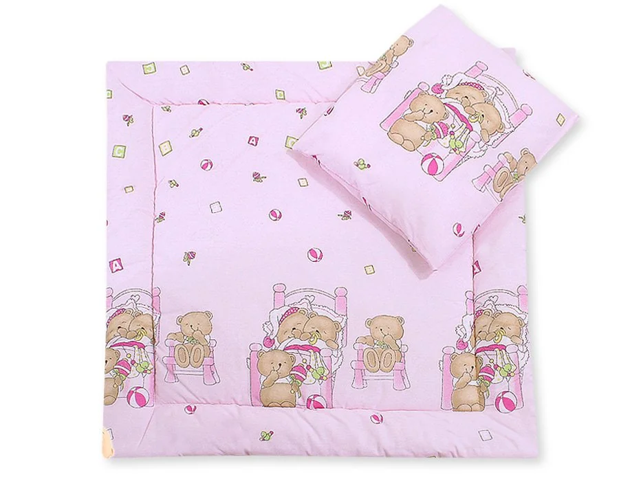 Zestaw pościeli do wózka dziecięcego Teddies – dla delikatności i przytulności w pierwszych dniach.