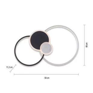 Lampa sufitowa LED Papilon, 58x48cm - Lampy sufitowe - miniaturka - grafika 3