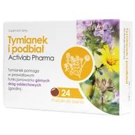 Przeziębienie i grypa - Activlab Pharma Tymianek i podbiał, 24 pastylki do ssania - miniaturka - grafika 1