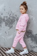 Spodnie i spodenki dla dziewczynek - Spodnie palms pink kids - miniaturka - grafika 1