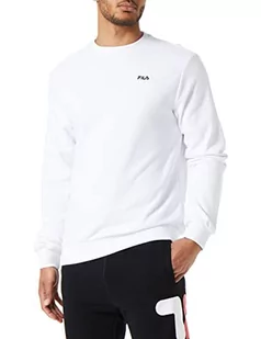 FILA Bluza męska BRUSTEM Crew, jasna biel, M, Bright White, M - Bluzy męskie - miniaturka - grafika 1