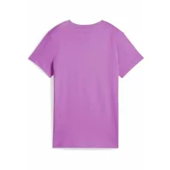 Koszulki sportowe damskie - Damska koszulka z logo ESS No. 1 PUMA Wild Berry Purple - miniaturka - grafika 1