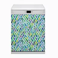 Dekoracje domu - Ozdobny Bluedecor Magnes na zmywarkę Kolorowe wzory 60x80 - miniaturka - grafika 1